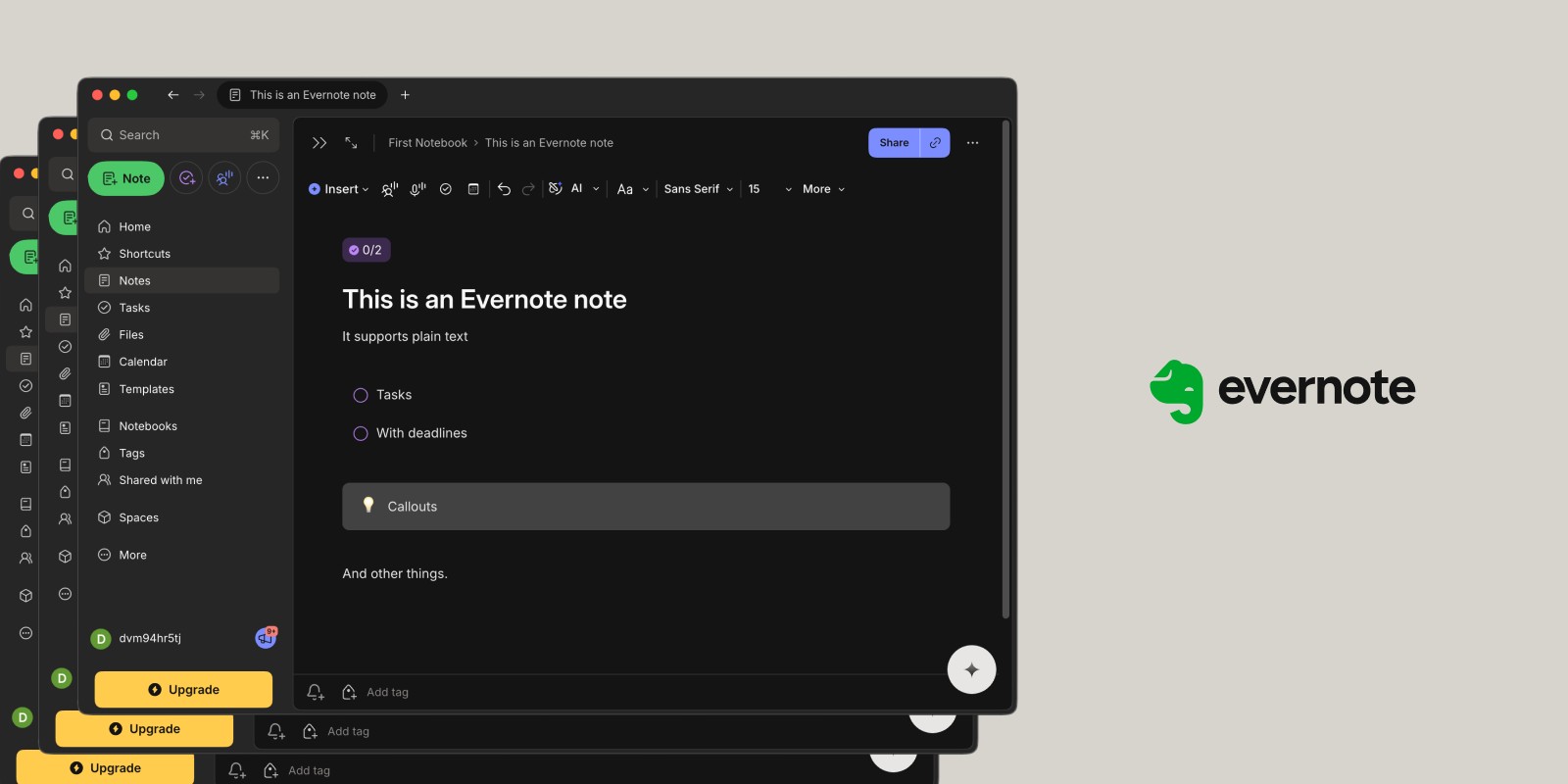 Screenshot of Evernote on a Mac showing a note with web clip content
